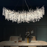 Snowflake Tree Branch Chandelier for All Rooms L30" 40" 55"